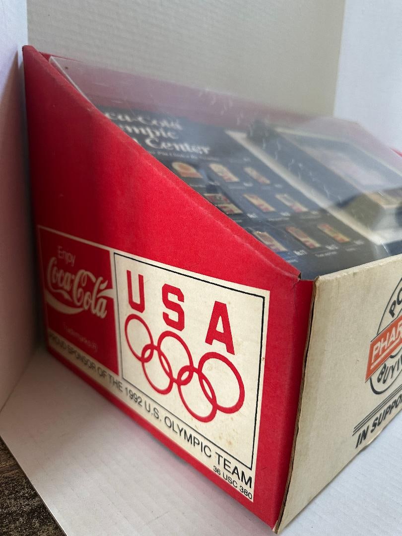Vintage 1992 Coca-Cola Olympic Collectors Pin Set Store/ - 7
