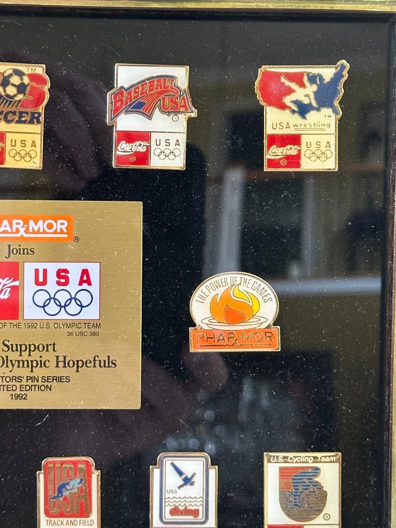 Lot of 21 Boxed Sets! Vintage 1992 Framed Olympic Pin Sets in Original Unopened Boxes - Matches ... - 7