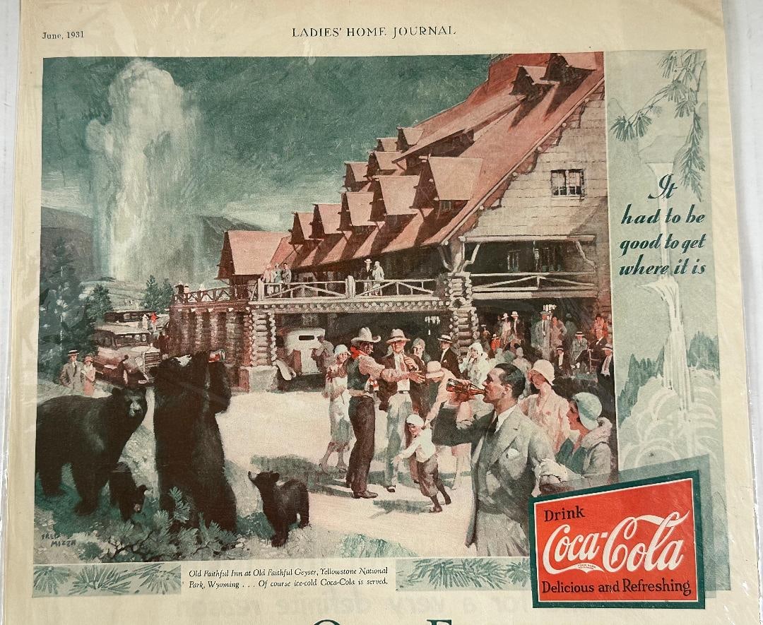 Vintage 1931 Drink Coca-Cola Advertisement from Ladies Home Journal in Plastic - 4