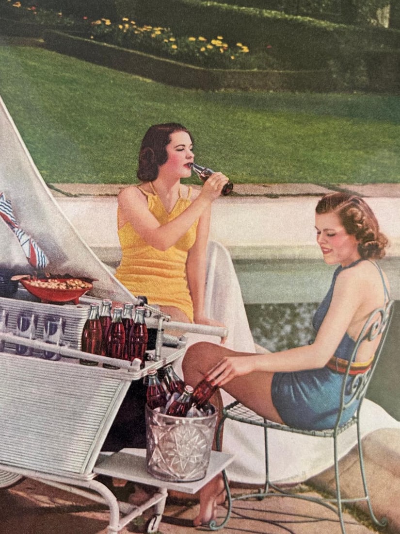 Vintage 1938 Coca-Cola, Ladies Home Journal Advertisement in Plastic - 3