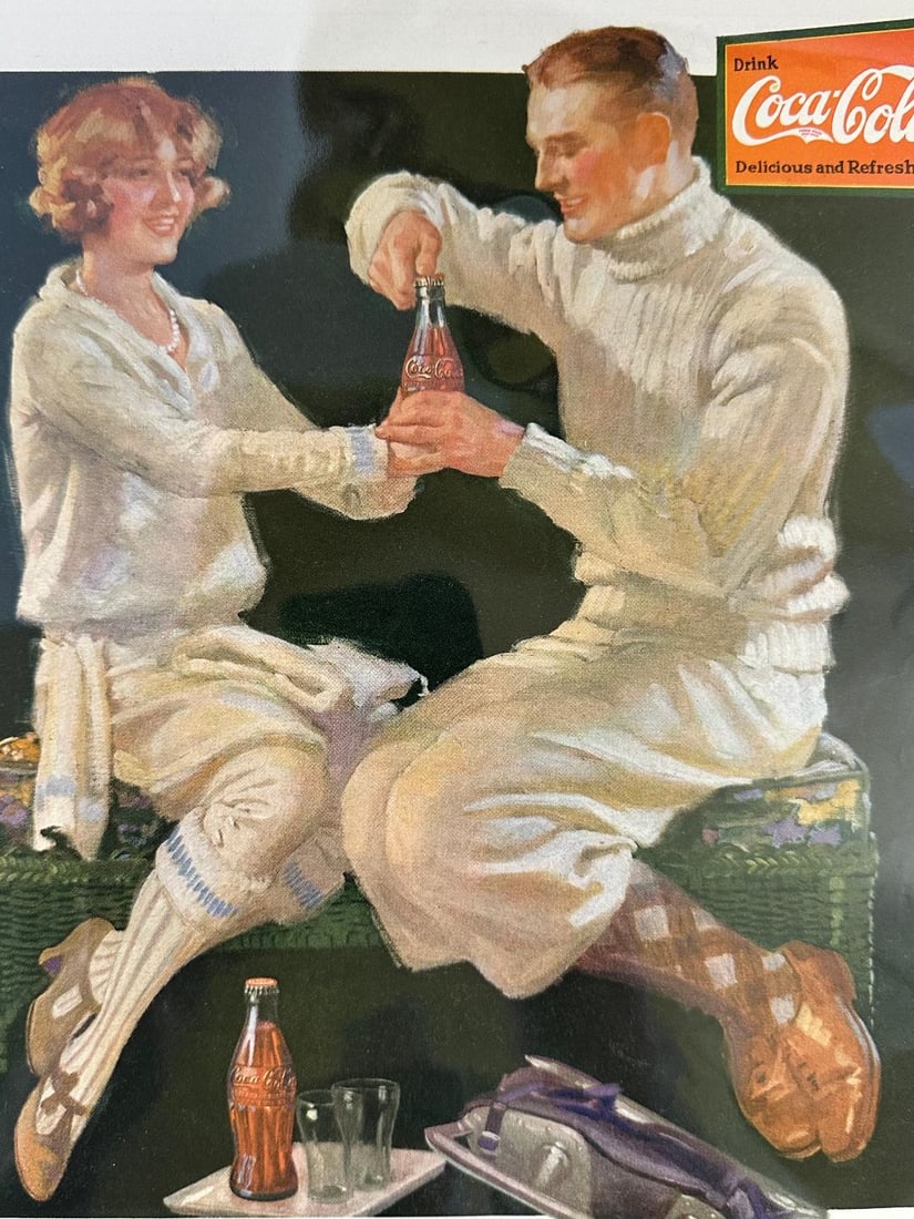 Antique 1926 Coca-Cola, Ladies Home Journal Advertisement in Plastic - 4