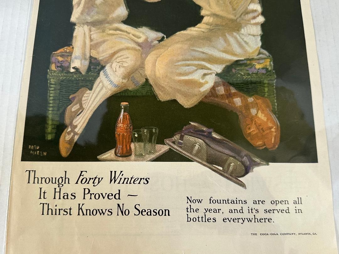 Antique 1926 Coca-Cola, Ladies Home Journal Advertisement in Plastic - 5