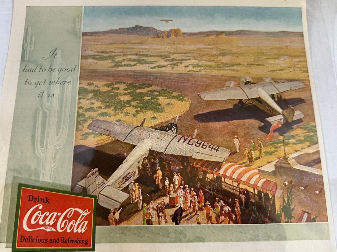 1930 Coca-Cola, Ladies Home Journal Advertisement in Plastic - 4