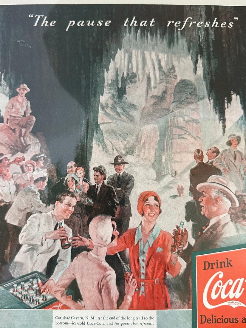 1931 Coca-Cola, Ladies Home Journal Advertisement in Plastic - 4