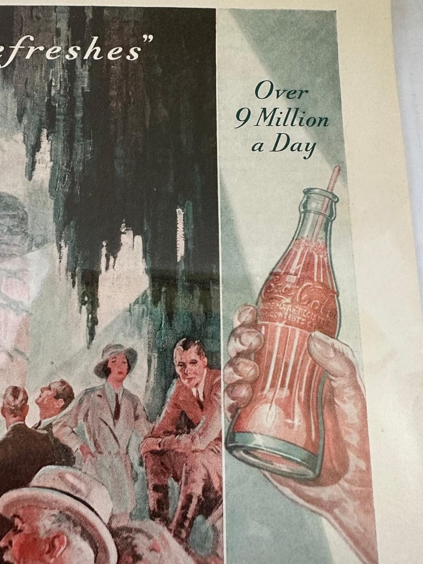 1931 Coca-Cola, Ladies Home Journal Advertisement in Plastic - 5