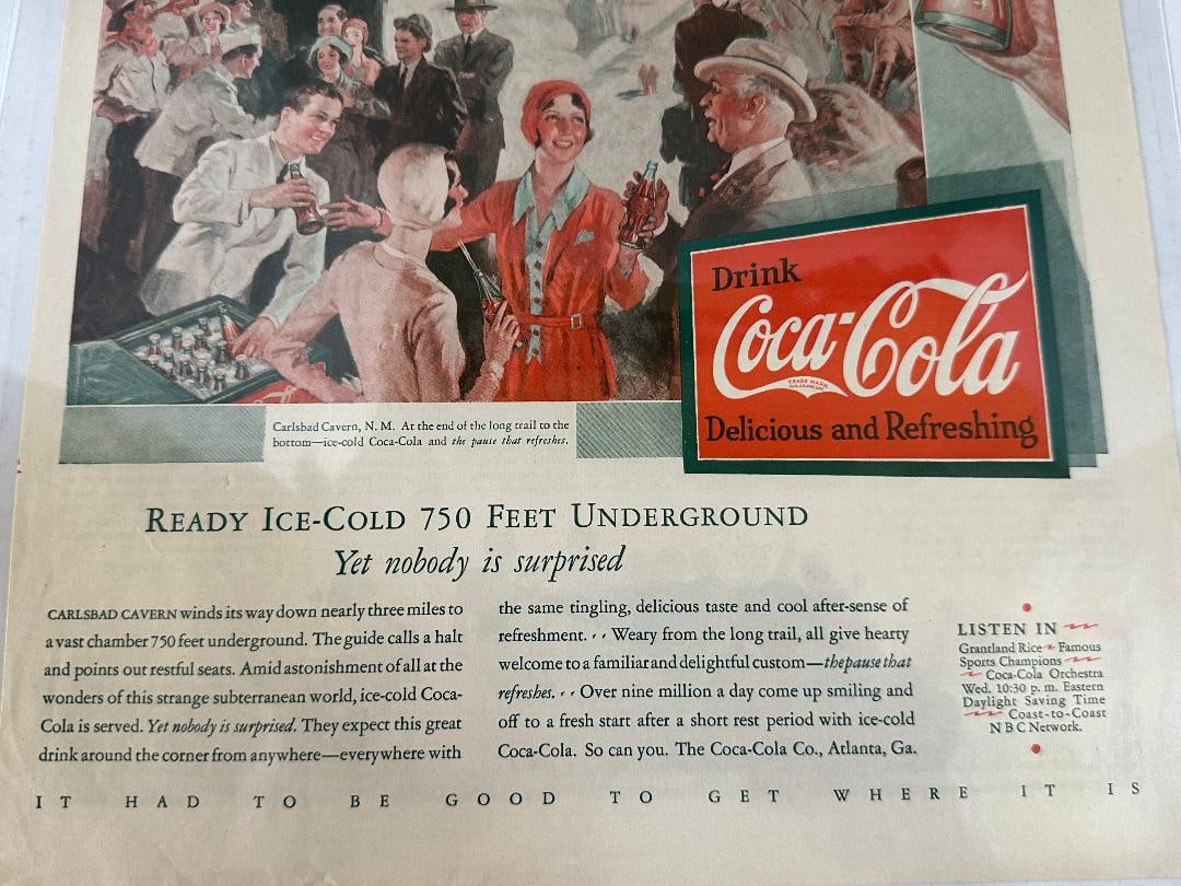 1931 Coca-Cola, Ladies Home Journal Advertisement in Plastic - 6