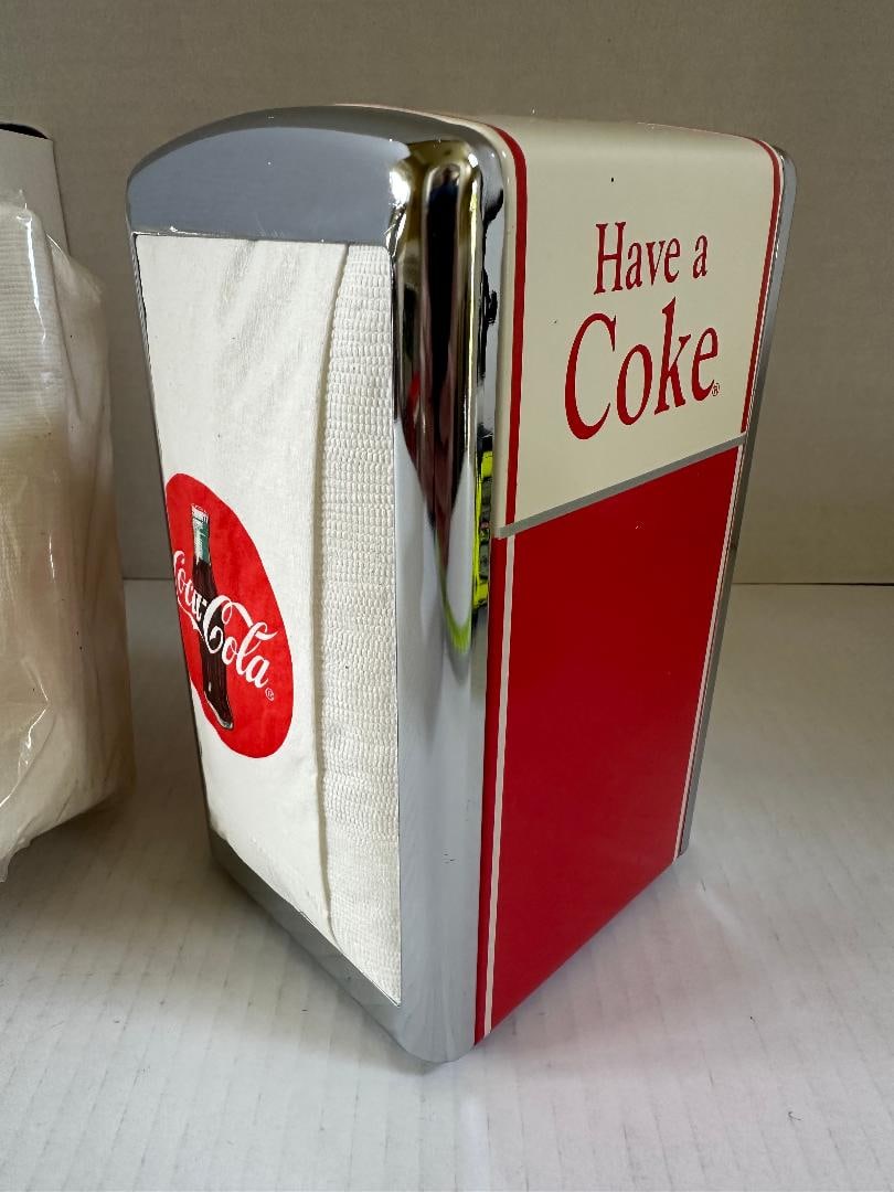 Vintage 1992 Coca-Cola "Diner Days"? Napkin Holder in - 2
