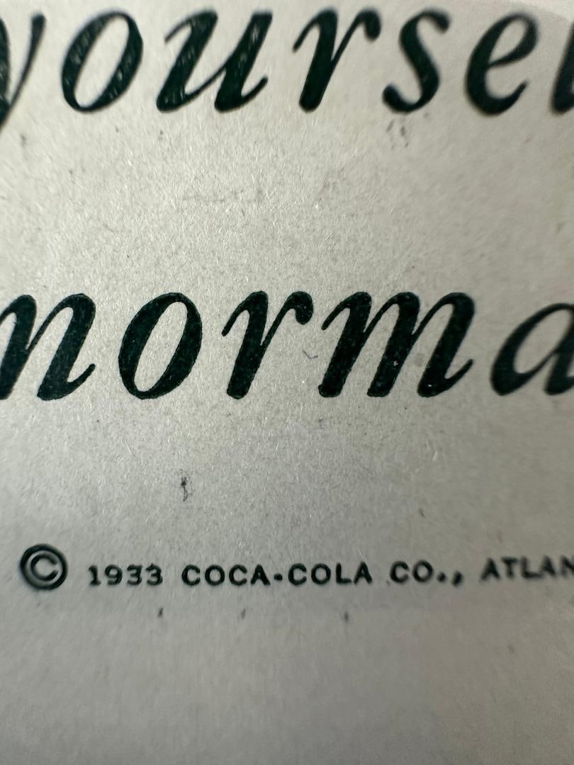 1933 Vintage Ladies Home Journal, COCA-COLA Advertisement in Plastic - 2