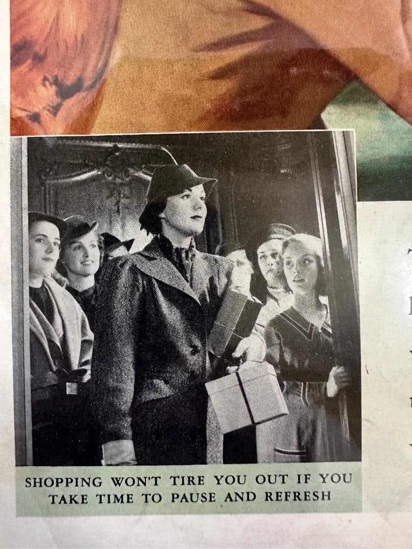 1938 Vintage Ladies Home Journal, COCA-COLA Advertisement in Plastic - 3