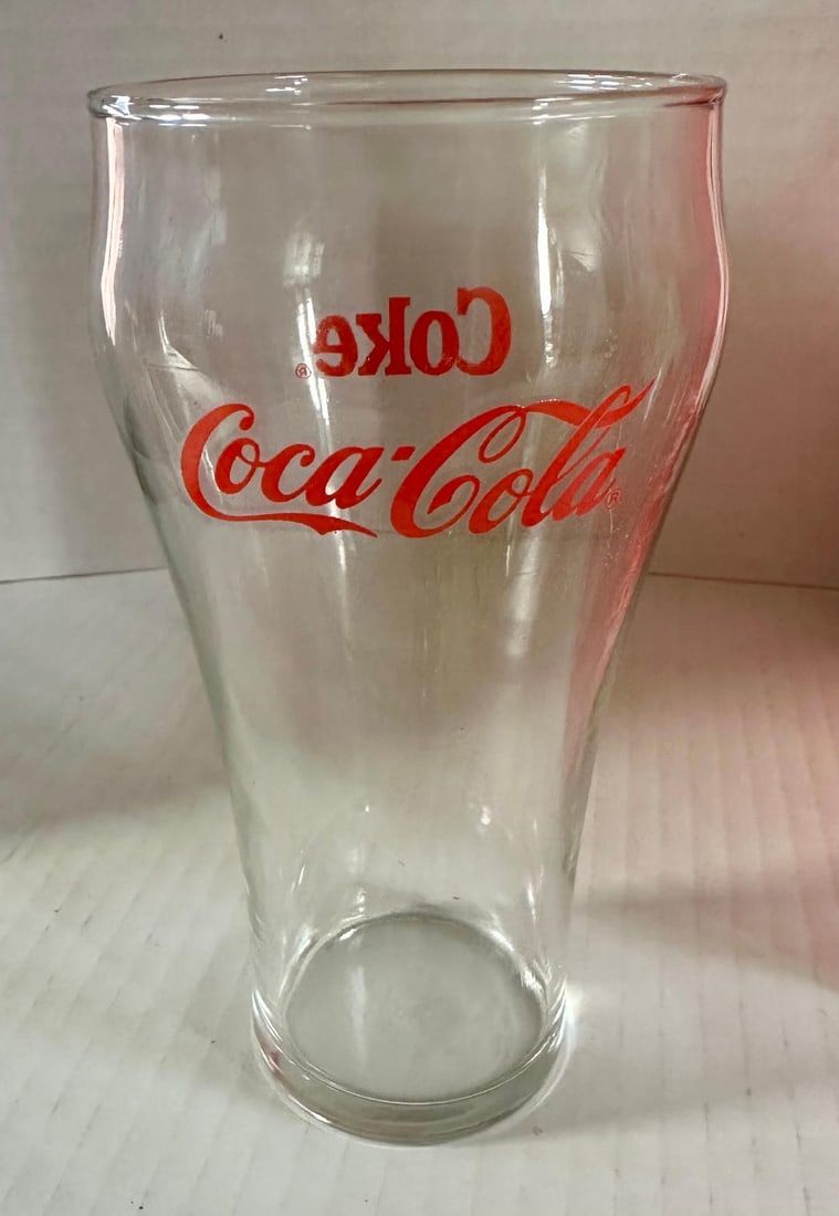Lot of 10 Vintage 1990 Coca-Cola 6"? Glasses in Original Box, Unused - 2