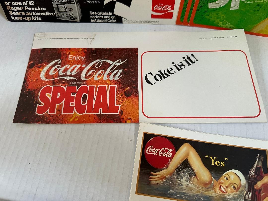 Lot of 16 Vintage Coca-Cola/Sprite Advertisement Signs - 3
