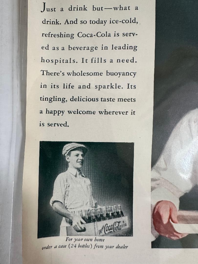1934 Coca-Cola Advertisement in Plastic - 2