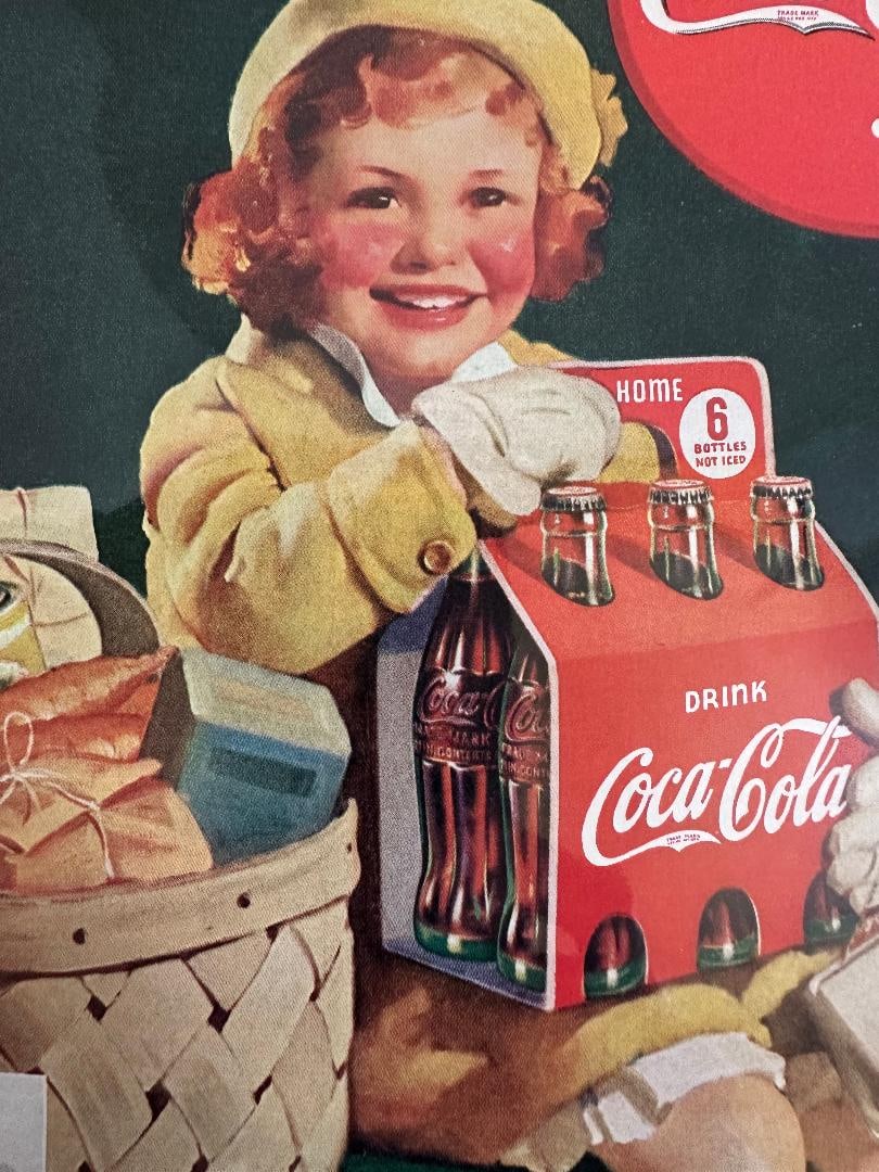 1938 Coca-Cola Advertisement in Plastic - 2