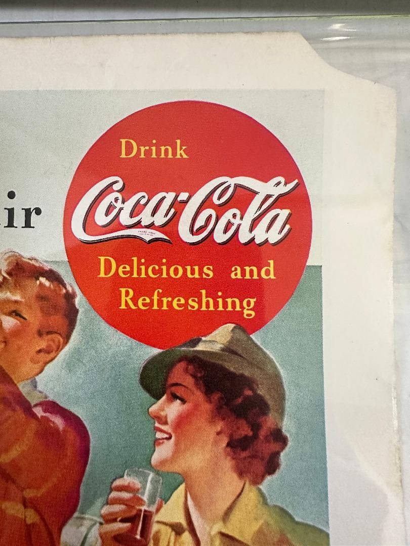 1937 Drink Coca-Cola Advertisement in Plastic - 2