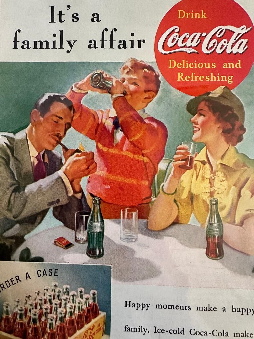 1937 Drink Coca-Cola Advertisement in Plastic - 3