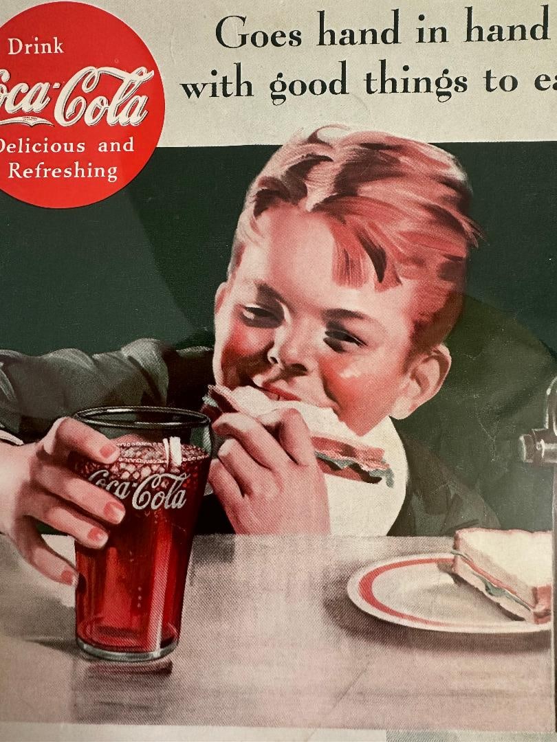 1935 Coca-Cola Advertisement in Plastic - 2