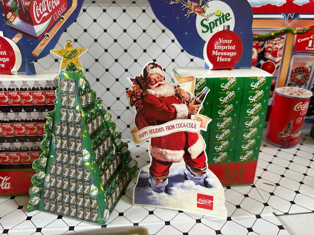 Lot of 2 Vintage 1992 Coca-Cola Store Displays with Planning Guides - 2