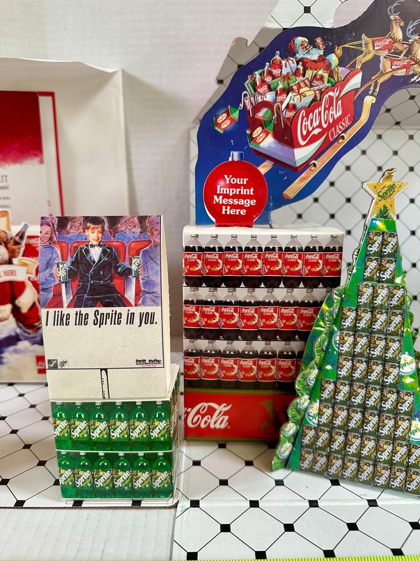 Lot of 2 Vintage 1992 Coca-Cola Store Displays with Planning Guides - 4