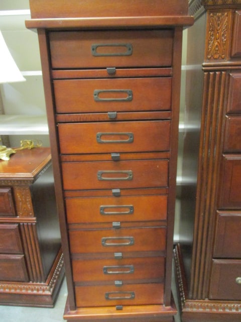 Tall 8-Drawer Library Style Chest: 19" x 16" x 56", Local Pickup Only
