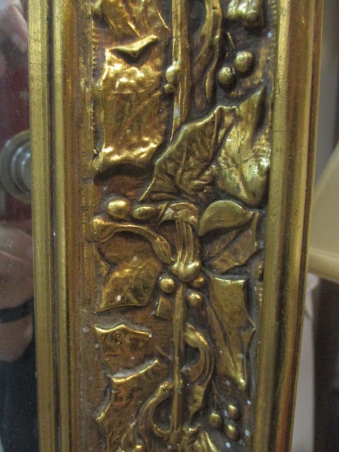 Vintage Gilded Gold Frame Beveled Edge Wall Mirror - 3