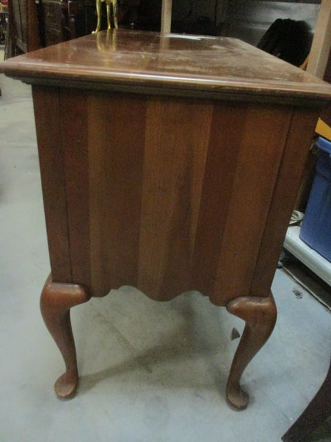 Vintage 2 over 3 Drawer Lowboy Dressing Table - 3