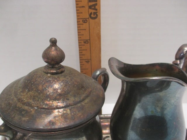 Vintage International Silver Company "Camille" Silverplated Sugar & Creamer Set - 3