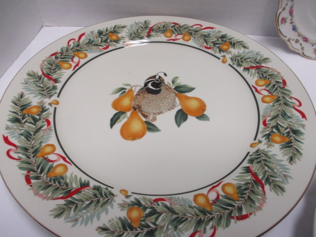 Vintage Porcelain and Stoneware Lot - Platter, Plates, Saucer, and Cup - 2