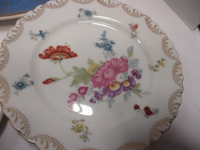 Vintage Porcelain and Stoneware Lot - Platter, Plates, Saucer, and Cup - 4