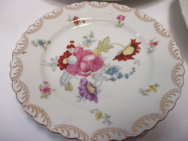 Vintage Porcelain and Stoneware Lot - Platter, Plates, Saucer, and Cup - 6