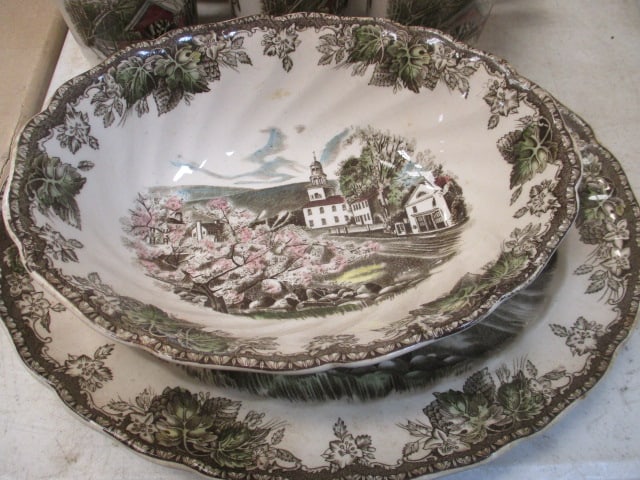 57 Pieces of Vintage Johnson Brothers "The Friendly Village" China - 2