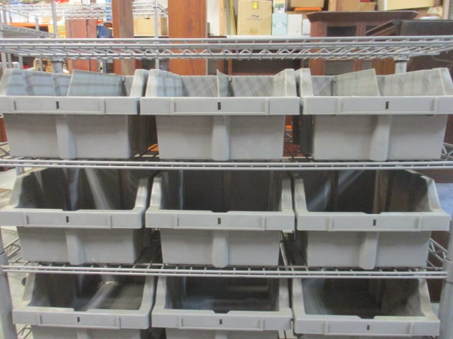 Seville Classics Inc. Commercial 6-Tier Rack on Casters with 17 Storage Bins - 3