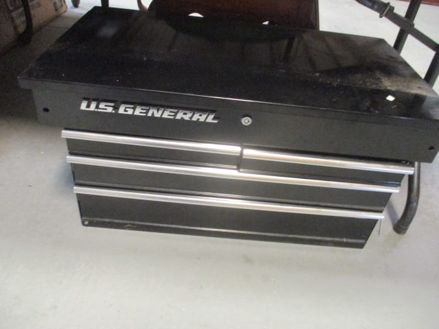 U.S. General 4-Drawer Lift Top Mechanic's Tool Box: 31" x 17 1/2" x 15 1/4", Local Pickup Only