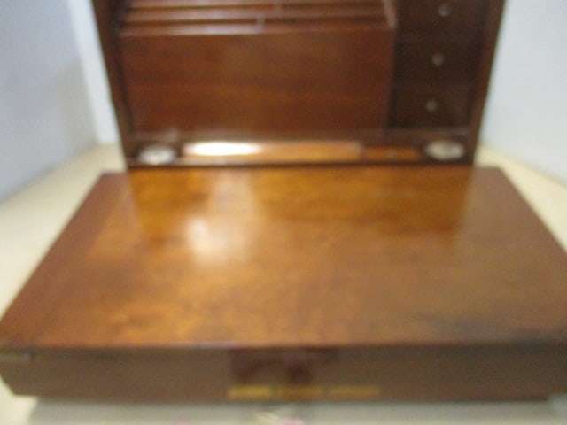 Antique 1860s Walnut Campaign Desk - 2