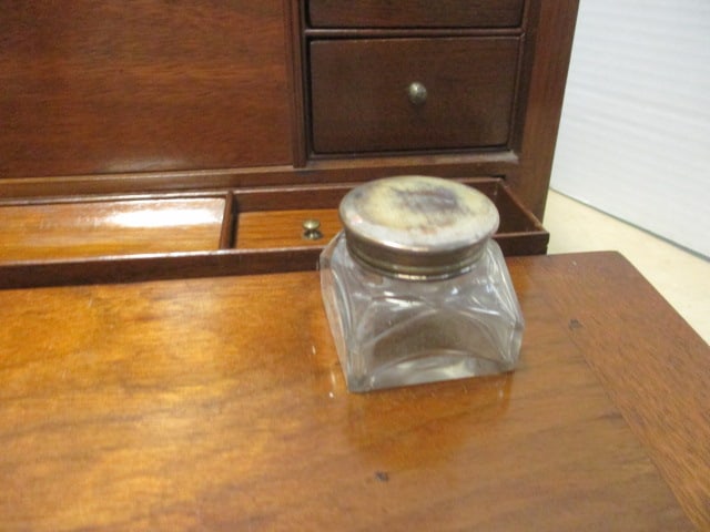 Antique 1860s Walnut Campaign Desk - 3