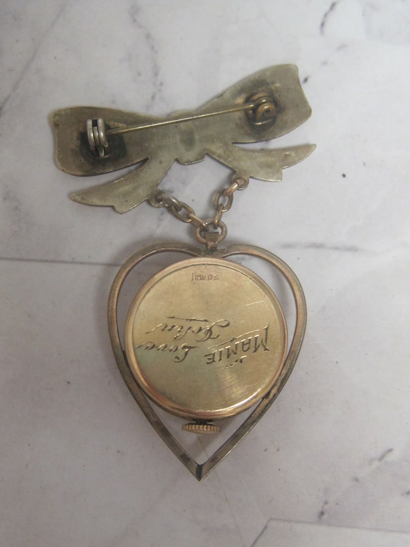 Antique Certina Kurth Freres 10k Rolled Gold Watch Pendant - 4