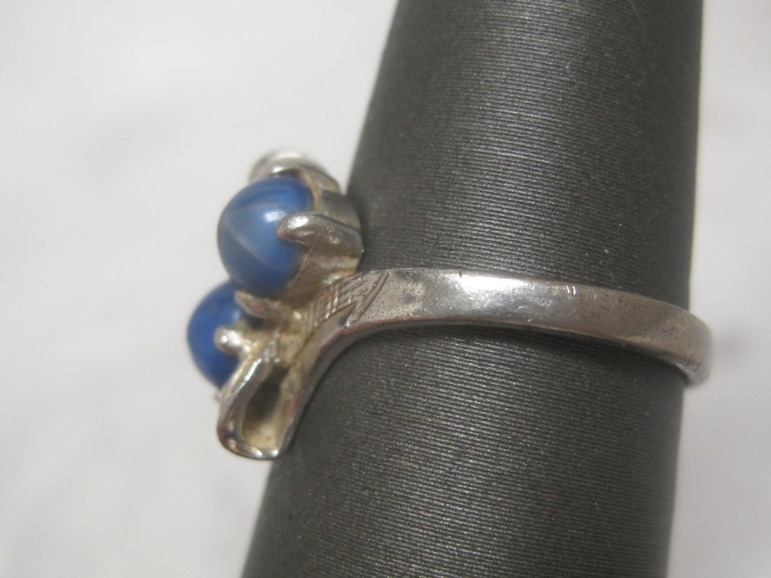 Sterling Silver Star Sapphire Ring - 4
