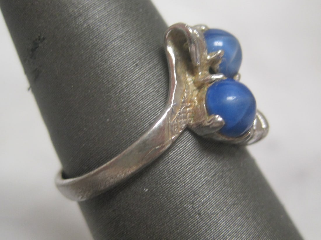 Sterling Silver Star Sapphire Ring - 5