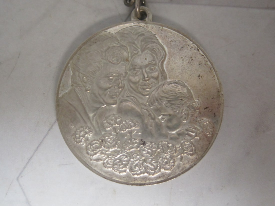 Sterling Silver 1972 Mother's Day Ingot on 30" Sterling Silver Chain - 2