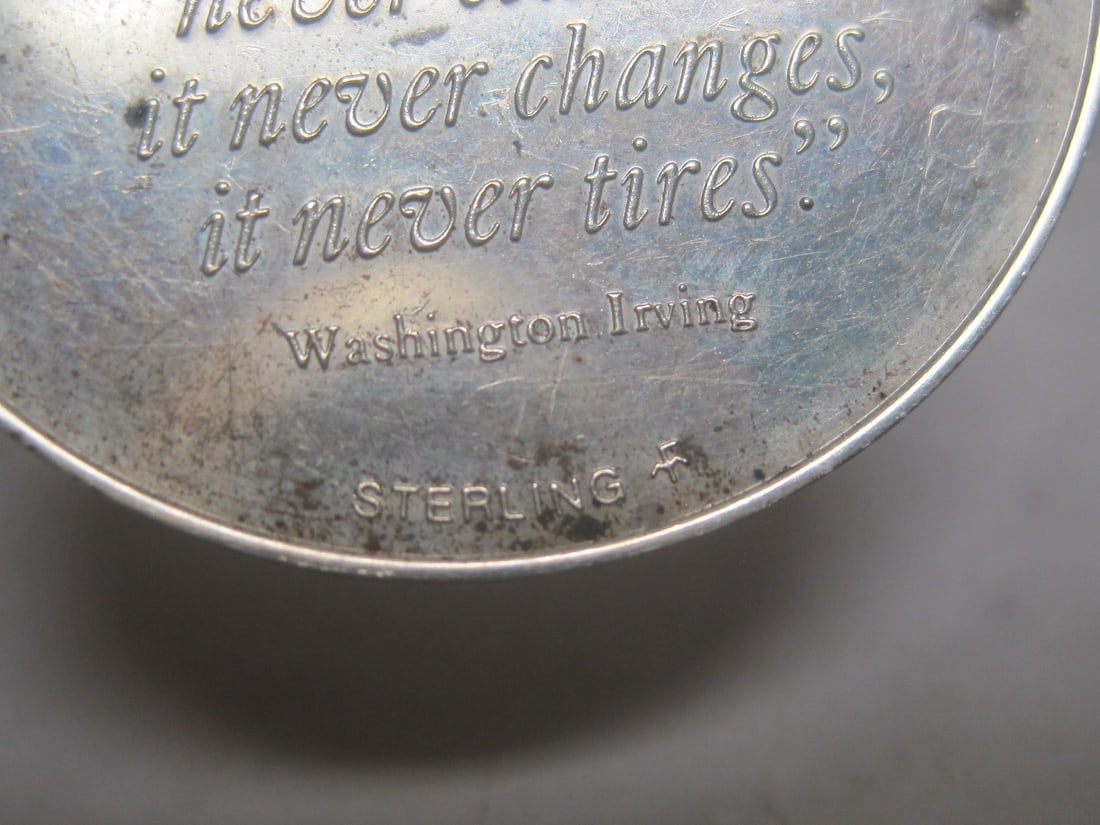 Sterling Silver 1972 Mother's Day Ingot on 30" Sterling Silver Chain - 6