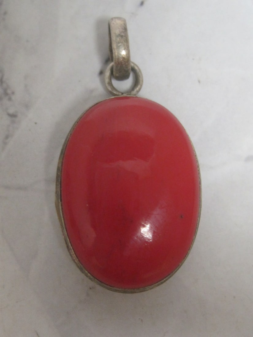 Sterling Silver Red Jasper Pendant (1 of 5)