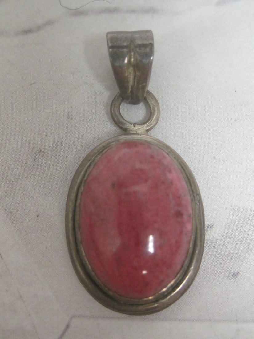 Sterling Silver Rhodonite Pendant (1 of 5)