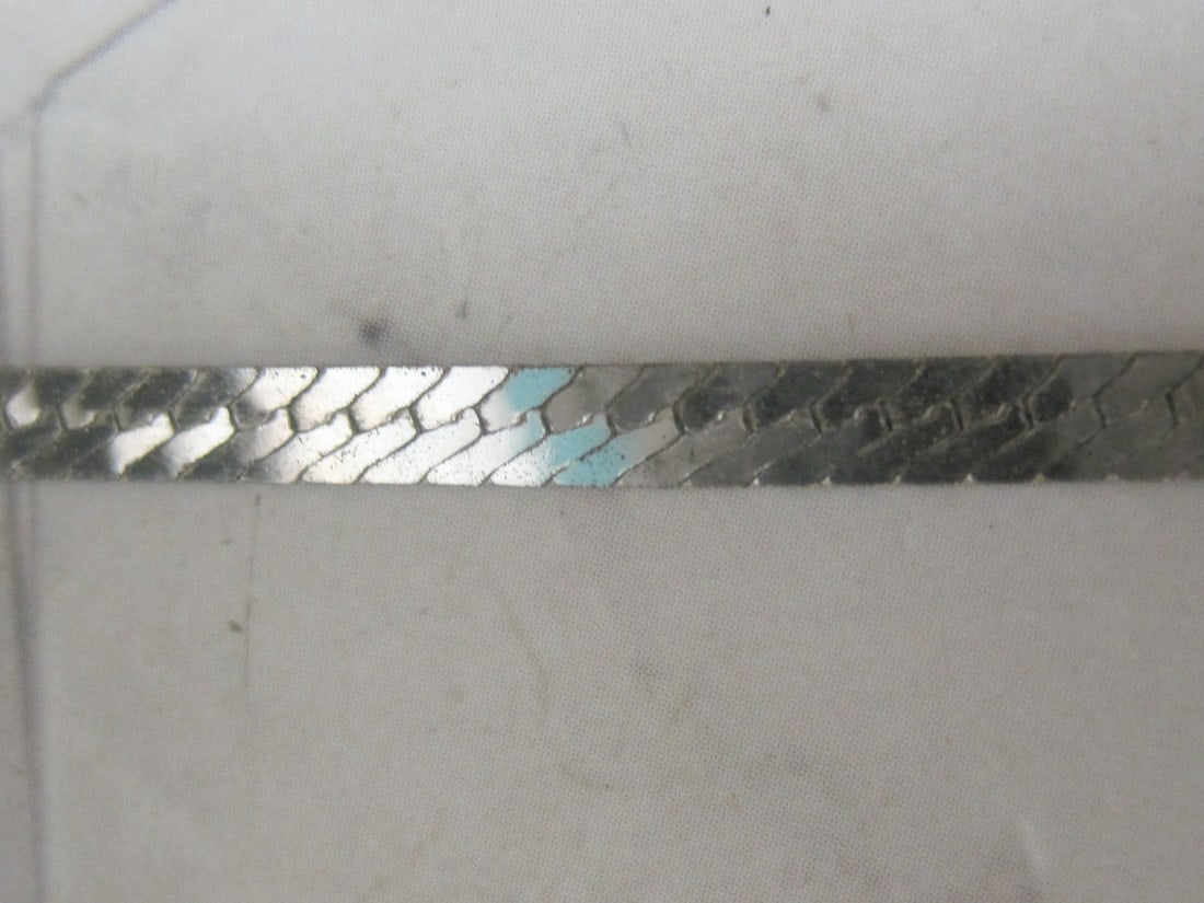30" Sterling Silver Herringbone Chain - 2