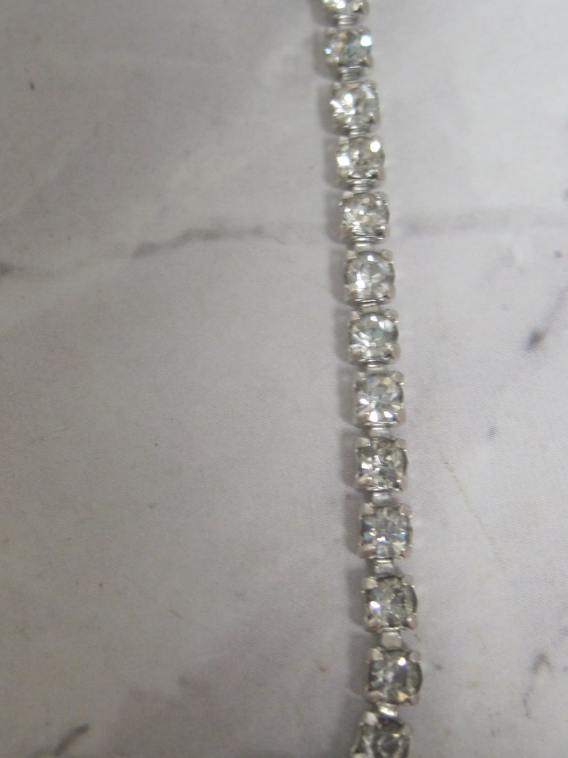 Vintage Kramer of NY Rhinestone Necklace - 4