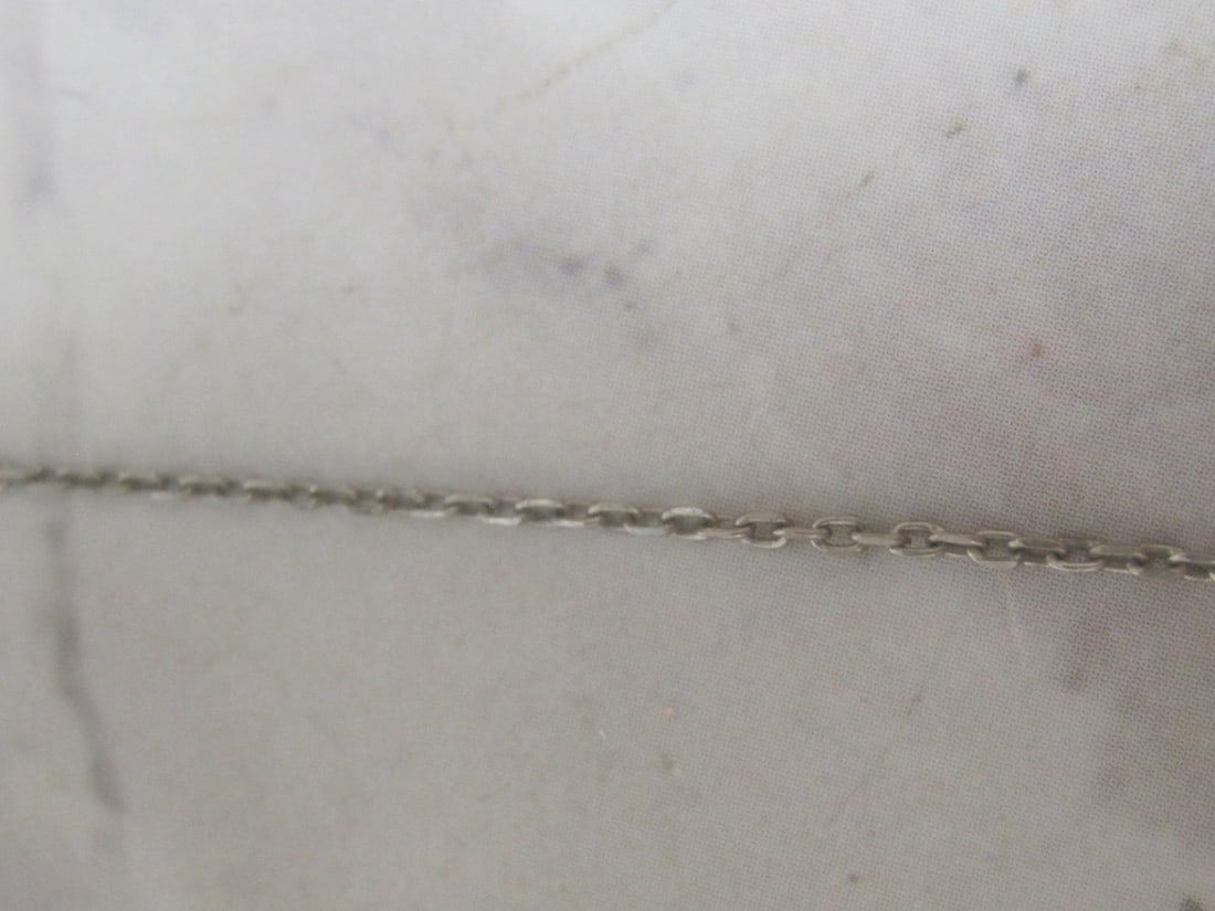 Sterling Silver Diamond Heart Pendant on 18" Sterling Silver Chain - 3