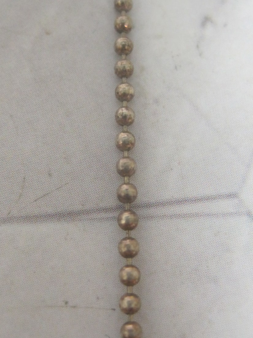 Sterling Silver Natural Stone Pendant on 18" Sterling Silver Chain - 4