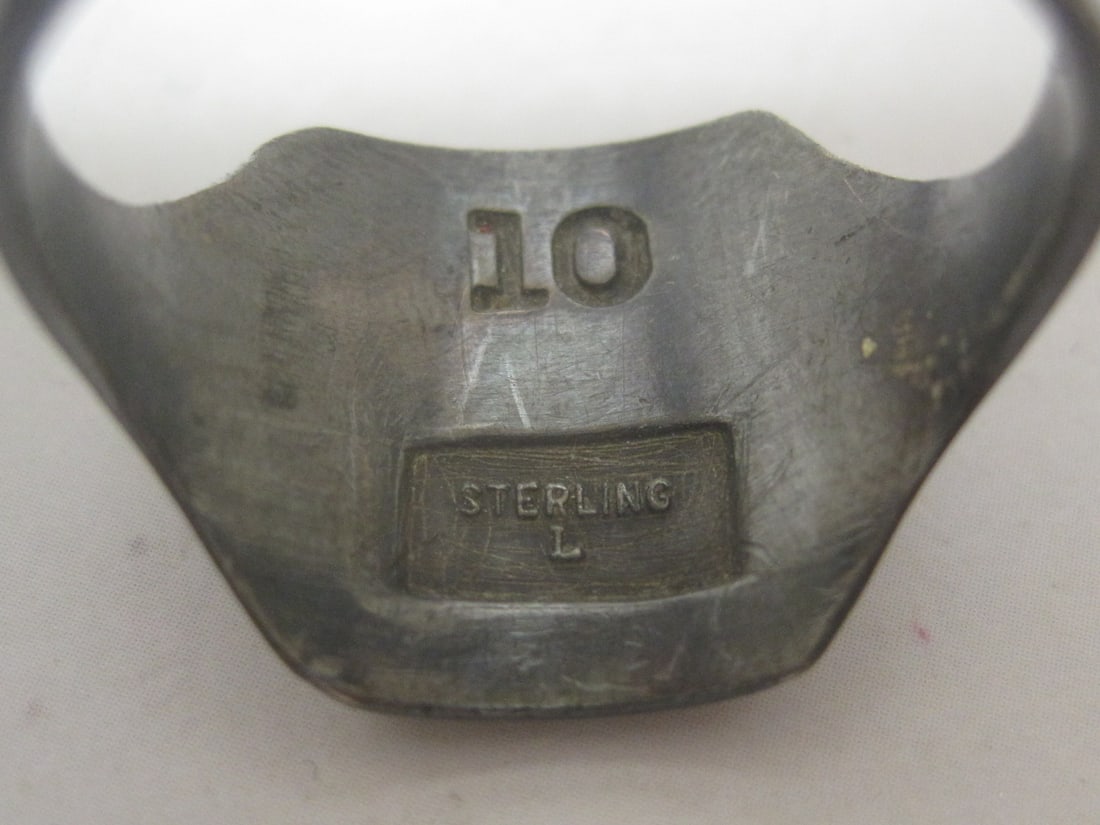 Antique Sterling Silver Boy Scout Ring - 5