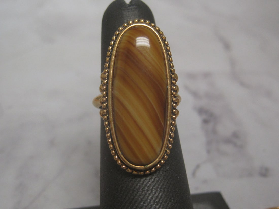 Lot of 2 Vintage Avon Goldtone Rings - 2