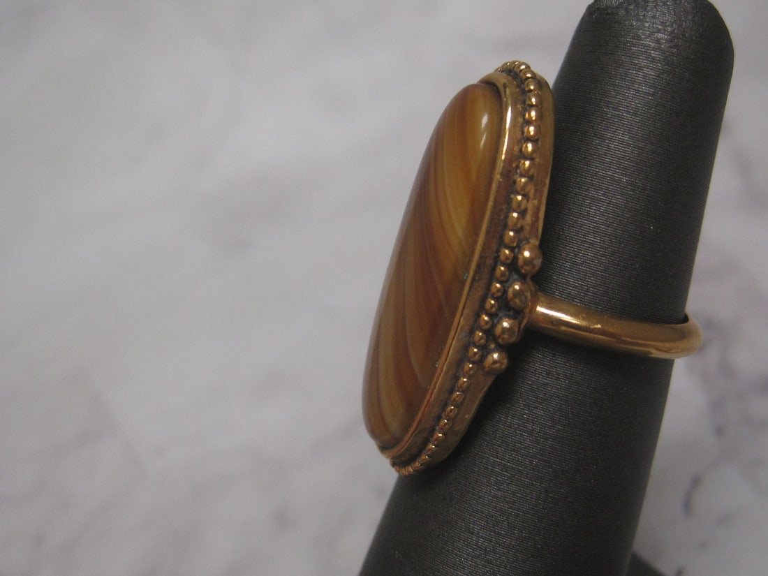 Lot of 2 Vintage Avon Goldtone Rings - 3