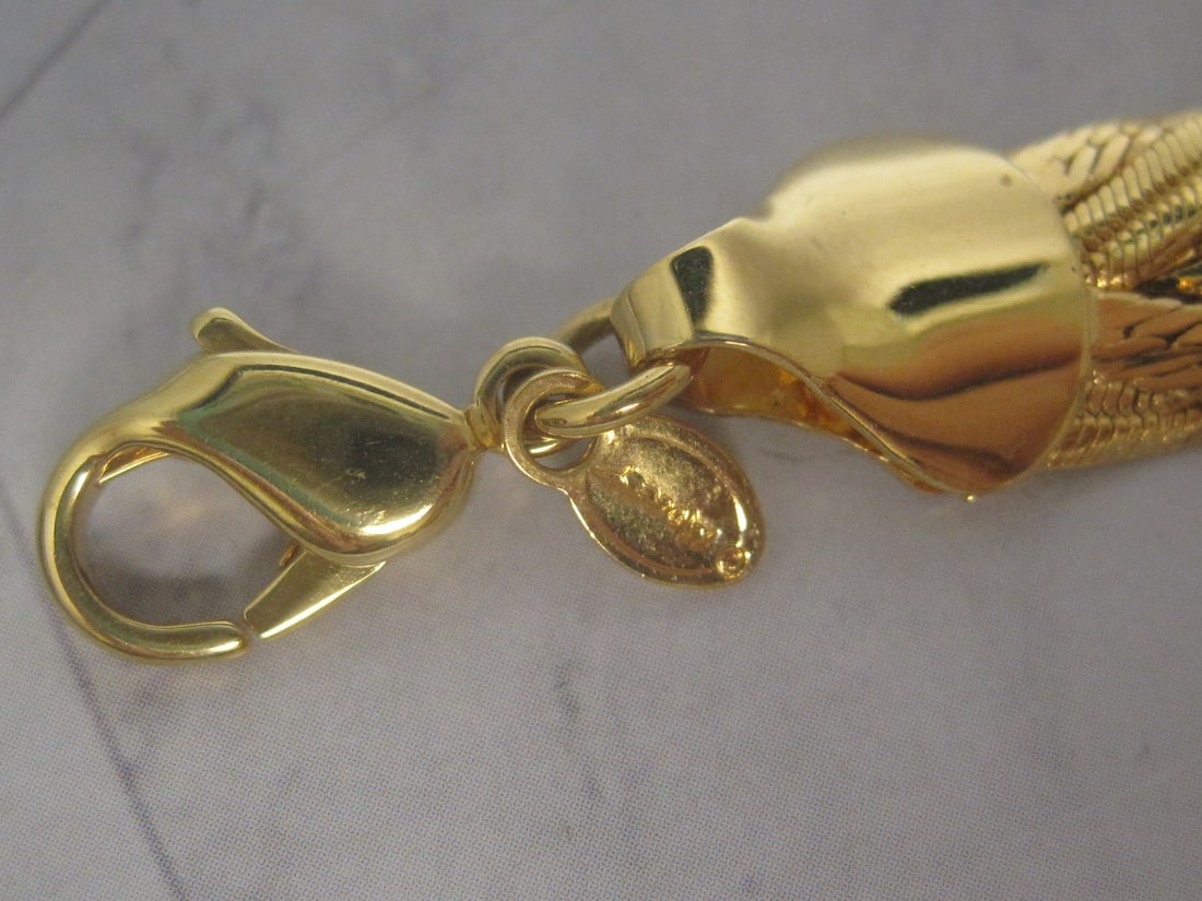 7 1/2" Napier Goldtone Woven Braided Bracelet - 3