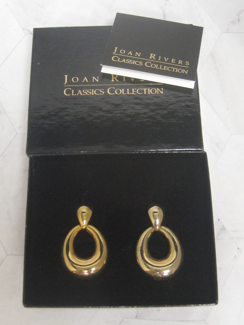 Joan Rivers Goldtone Hoop Clip Earrings (1 of 4)